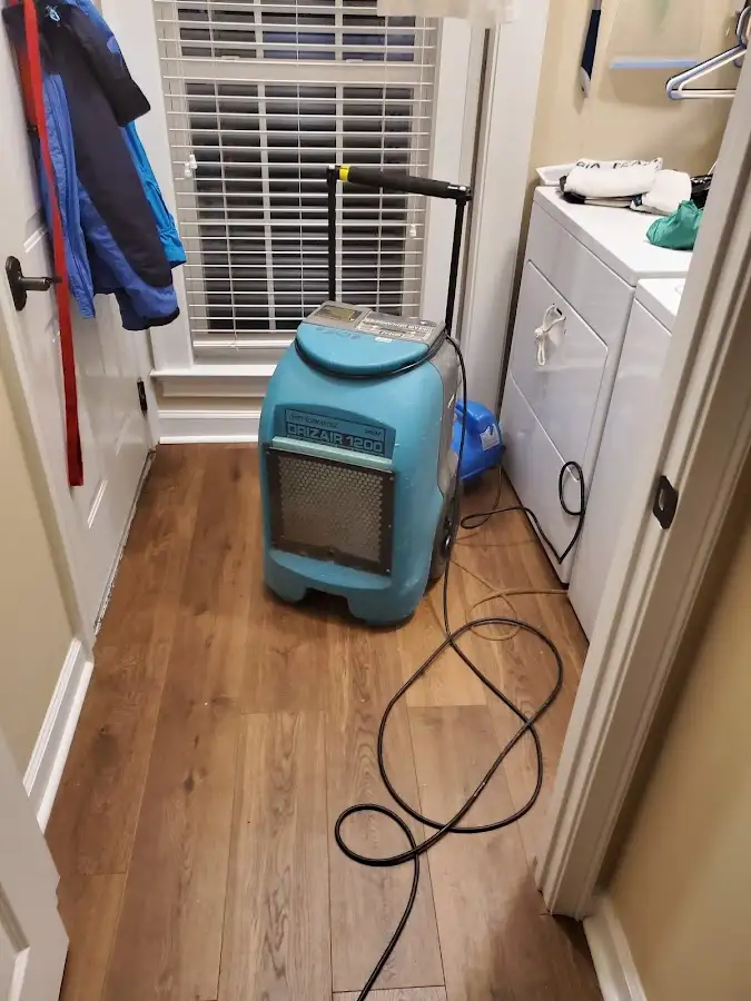 Commercial dehumidifier deployed for Flood Damage Cleanup in Boxford